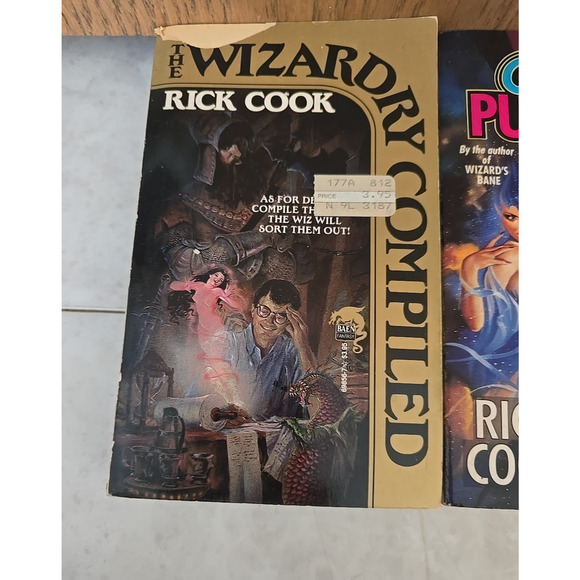 Lot of 3 Vintage Rick Cook Wizard Magic Fantasy Science Fiction Paperback Books - Picture 2 of 4